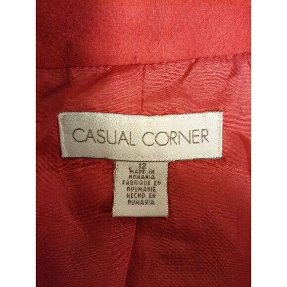 Casual Corner Women's Orange Blazer Size 12 - Picture 5 of 7